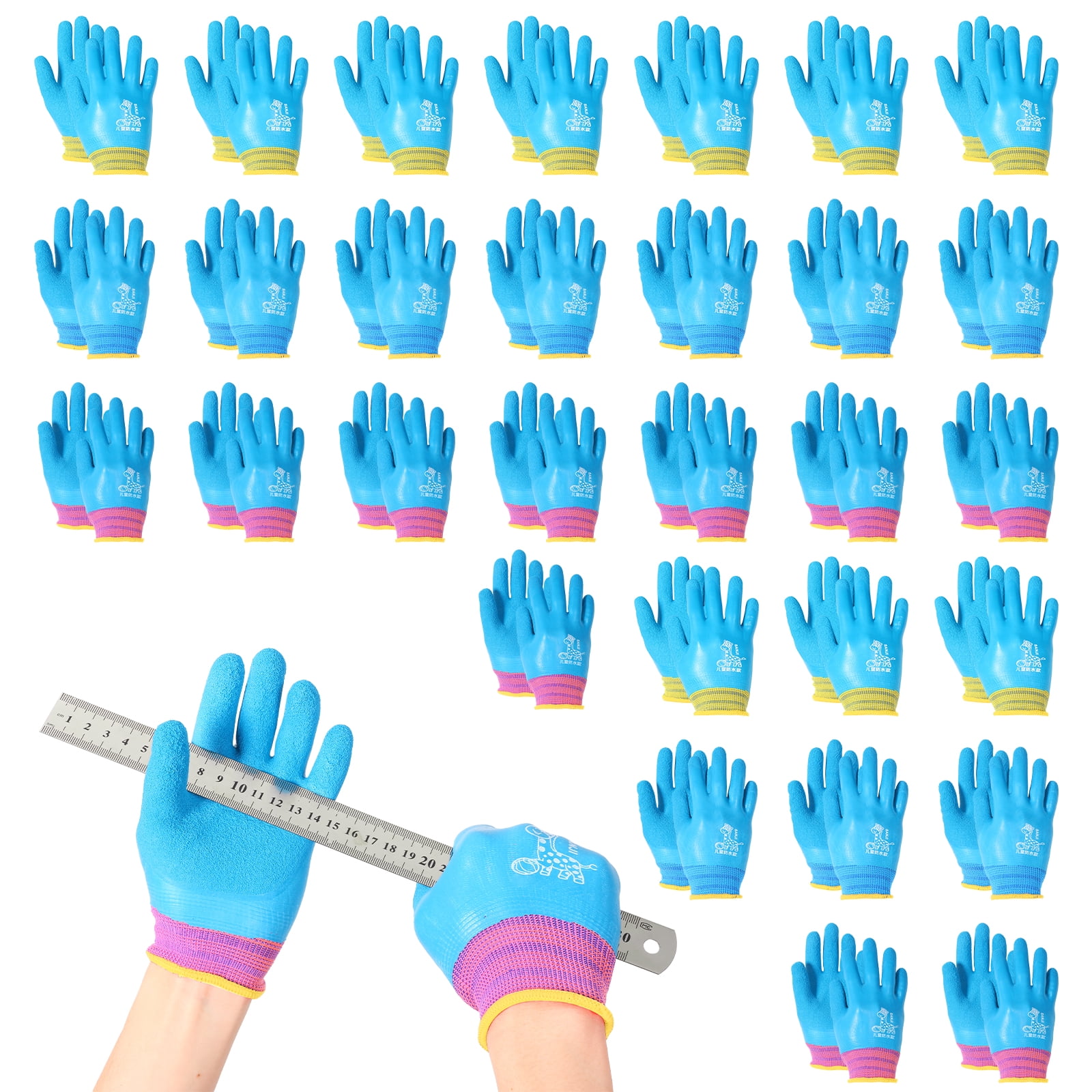 30 Pair Kids Cut Resistant Gloves Anti Cut Safety Glove for Fishing Cooking Whittling Wood Carving DIY Daily Protection (M)