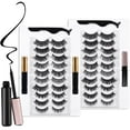 thumbnail image 1 of 30 Pairs False Eyelashes Kit - 3D 6D Volume Wispy Lashes with 6 Styles, Soft Lightweight Natural Look, Reusable Handmade Fluffy Lashes for Women Girls(Everyday/Cat Eye/Mink Effect/Party), 1 of 14