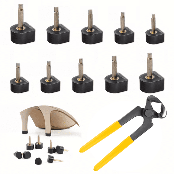 30 Pairs High Heel Repair Kit for Women - Durable TPU Heel Caps & Pins, High Heel Tip Repair Kit Heel Care Accessories, Stylish Shoe Enhancer
