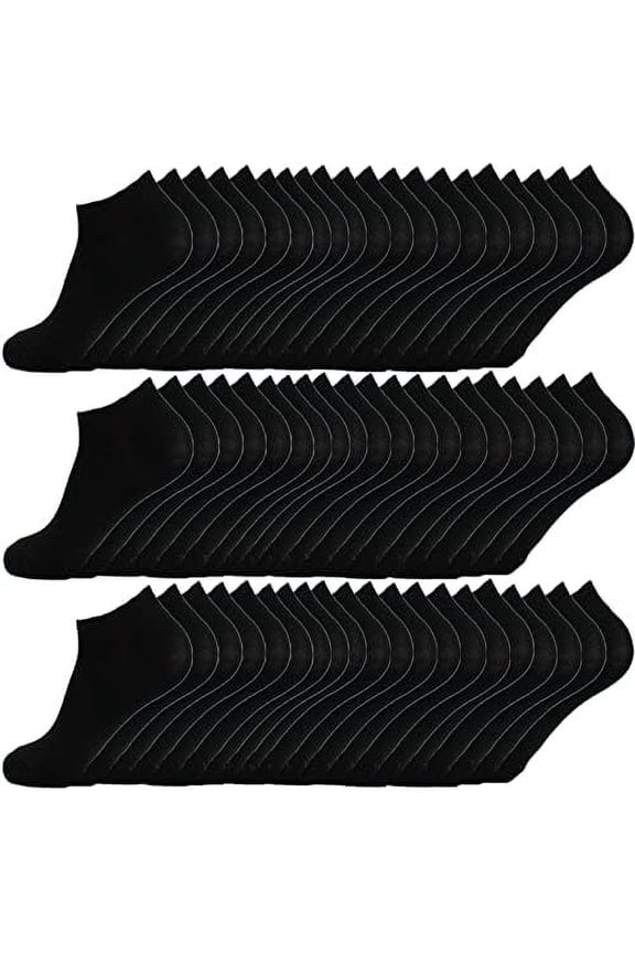 30 Pairs Men Ankle, Low Breathable Casual, Sports, Thin Athletic Short Sock Bulk