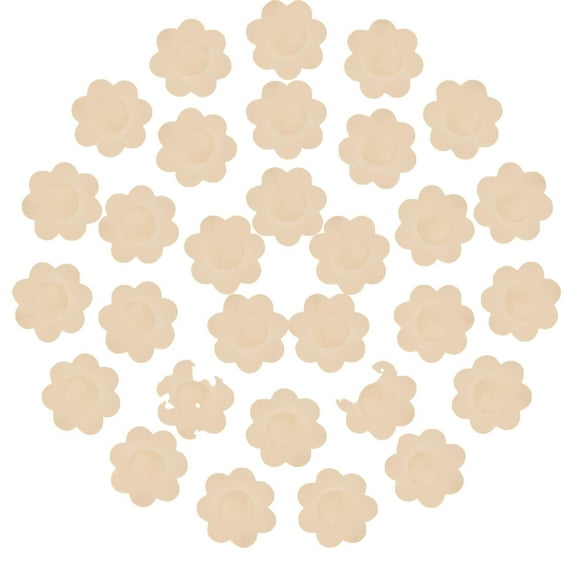 30 Pairs Nipple Covers Disposable, Breast Pasties Comfortable & Sexy, Adhesive Satin Petals Pasties for Women