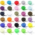 thumbnail image 1 of 30 Pairs Shoe Laces Bulk Cotton Assorted Colored Shoelaces Multipack Shoe Strings for Sneakers Athletic Sport (48in Length), 1 of 14