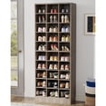 thumbnail image 1 of 30 Pairs Tall Shoe Cabinet, 10 Tiers White Wooden Shoe Storage Rack for Closet, Entryway - 10-tier Grey, 1 of 5