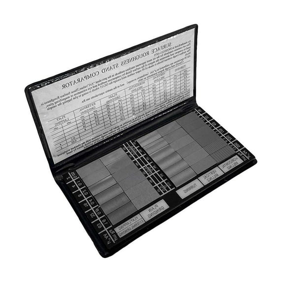 30 Pc Specimen Surface Roughness Comparator Composite Pocket Set Gauge