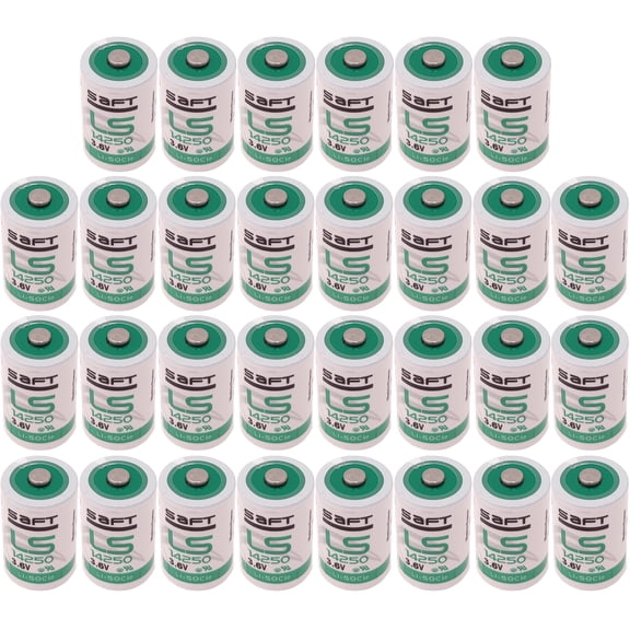 30 Pcs 1/2AA LS14250 Battery 3.6V Lithium Battery for SAFT Water Meter Electricity Meter Gas