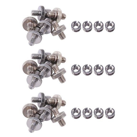 30 Pcs 1/4 Inch and 3/8 Inch Camera Screw Adapter Converter Threaded Mount Set for Tripod Monopod Ballhead Light Stand