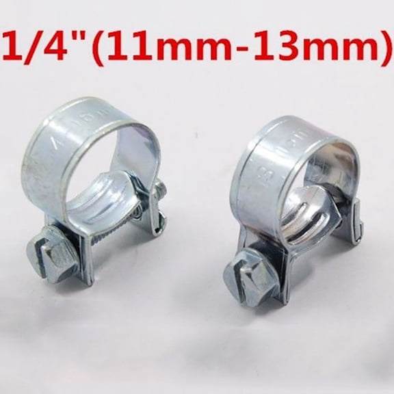 30 Pcs 1/4 inch Fuel Injection Gas Line Hose Clamps Clip Pipe Auto Vacuum Coolant