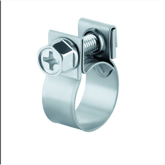 30 Pcs 1/4 inch Fuel Injection Gas Line Style Hose Clamps 7/16 - 1/2 inch Dia Clip Pipe Kit for Automotive Agriculture Plant Construction