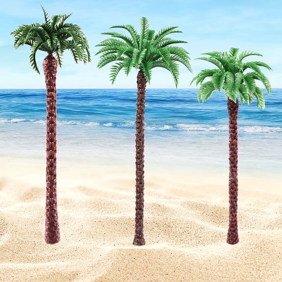 30 Pcs 1:50 1:75 1:100 Sand Table Model Plastic Coconut Trees Green Made Of Plastic