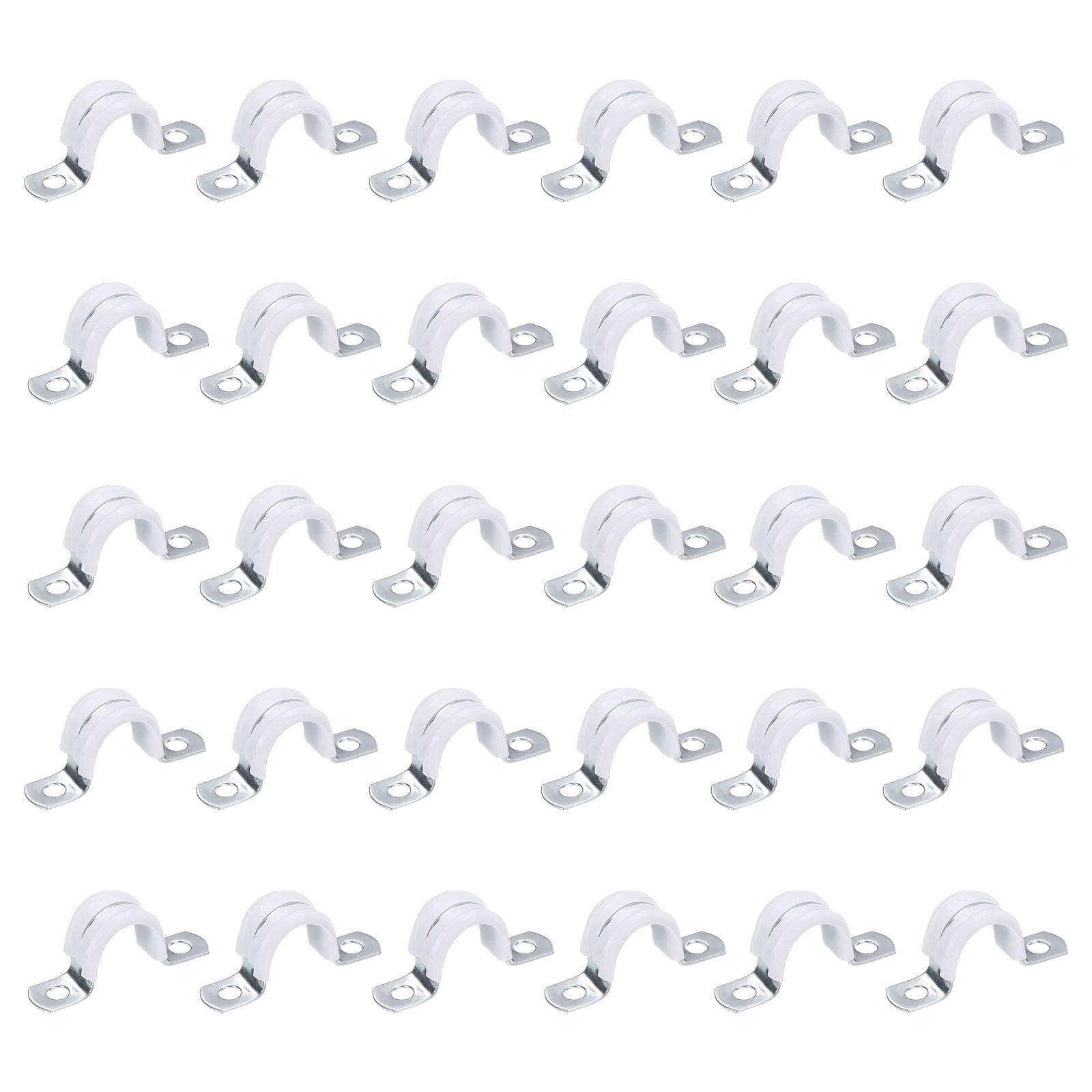 30 Pcs 2 Inch Rigid Pipe Strap,  2 Holes U Bracket Cable Clamp Hanger