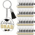 thumbnail image 1 of 30 Pcs 2026 Graduation Keychains Bulk, Congrats Grad Acrylic Keychains with Tassels, Class of 2026 Party Favors, Lightweight Keyring Gifts for Students Graduation Celebration Supplies, 1 of 7