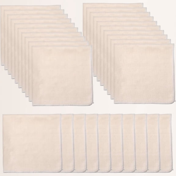 30 Pcs 20x20 Inches Cheese Cloths Bulk, Grade 100, Hemmed & Unbleached Cotton Muslin Cloth for Straining, Reusable for Cooking, Cheese Making, Juicing, Turkey