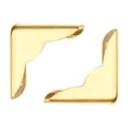thumbnail image 1 of 30 Pcs 22 X 22 X 6Mm Metal Book Corner Protectors Edge Cover Guard Gold Tone, 1 of 4
