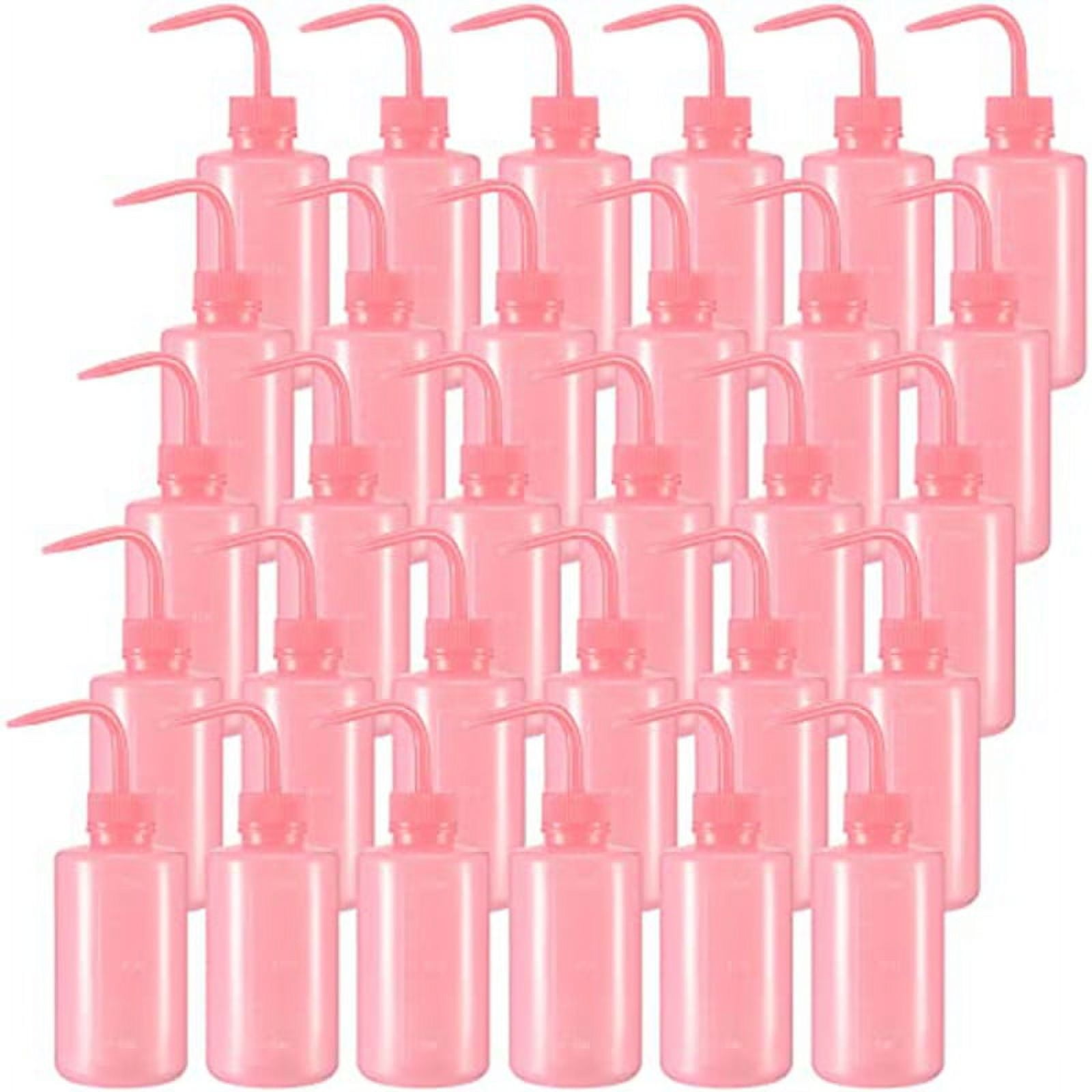 30 Pcs 250 Ml Pink Tattoo Wash Bottle Narrow Mouth Squeeze Bottles