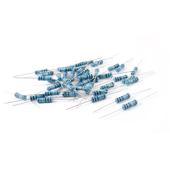 30 Pcs 2W 1% Tolerance 1 Ohm Flameproof Axial Metal Film Resistor