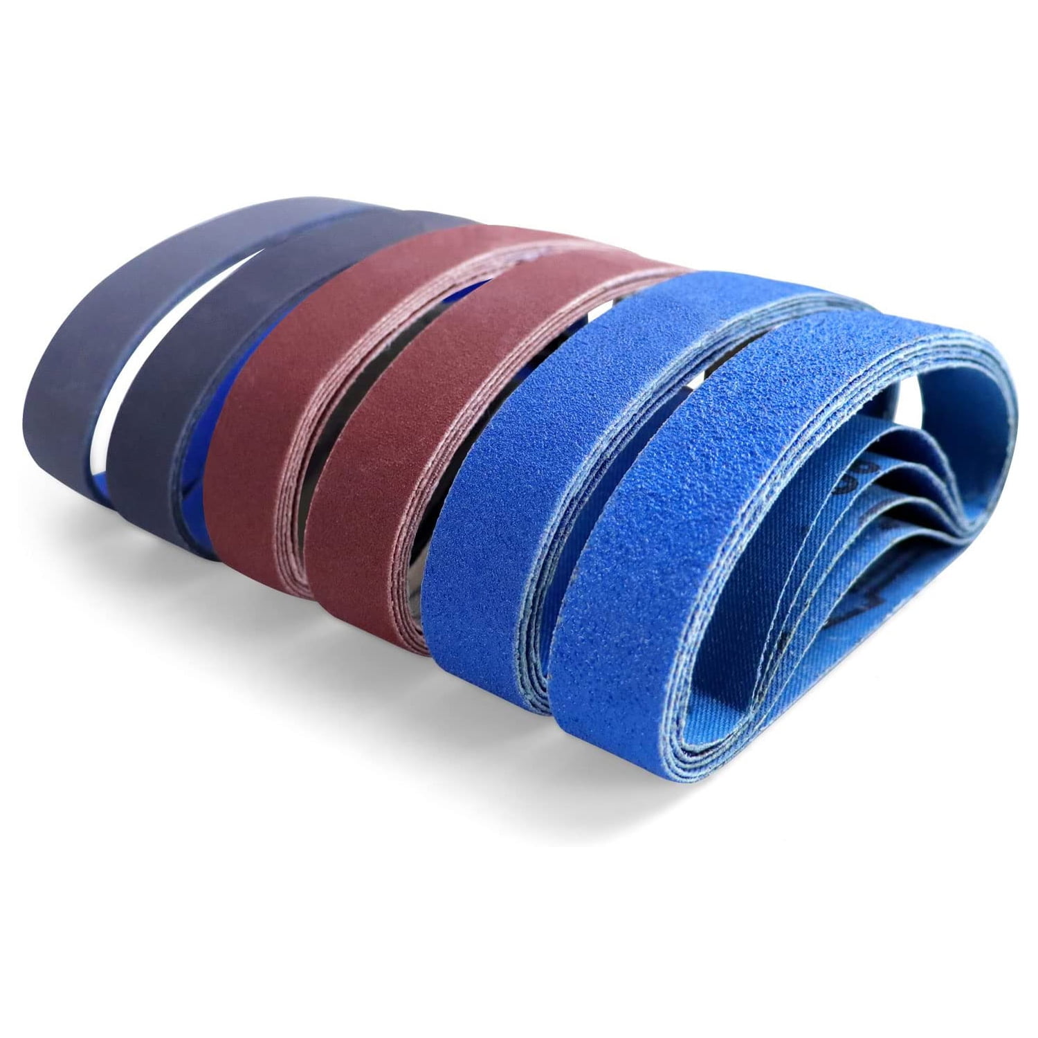 30 Pcs 3/4" x 12" Knife Sharpener Replacement Sanding Belts Kit, 5 Each