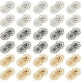thumbnail image 1 of 30 Pcs 3 Colors Sew-On Snap Press Button 1 inch Hollow Alloy Snap Buttons Flower Vintage Metal Sewing Snaps for Clothing Jeans Jacket Sweater DIY Craft Projects for DIY, 1 of 6