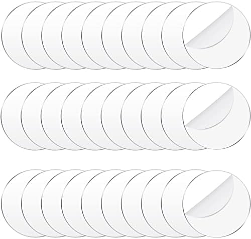 30 Pcs 3 Inch Acrylic Circle Blanks Clear Disc Round Transparent ...
