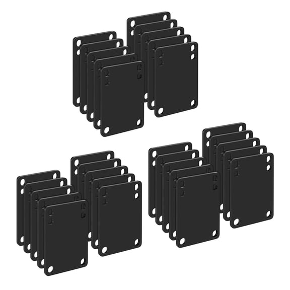 30 Pcs 3 mm Skateboard Riser Shock Pads Longboard Rise Pads Skateboard Shock Pads Soft Longboard Shockpads