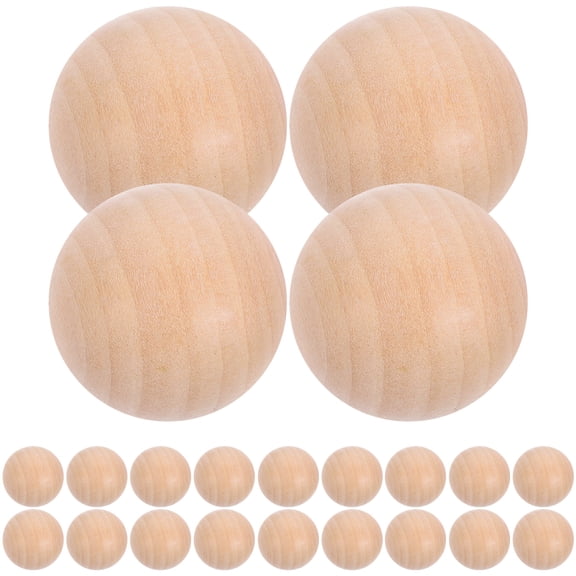 GAXIRE 30mm Wood Round 30 Pieces Craft Supplies for Hobbyists and Woodworking Projects