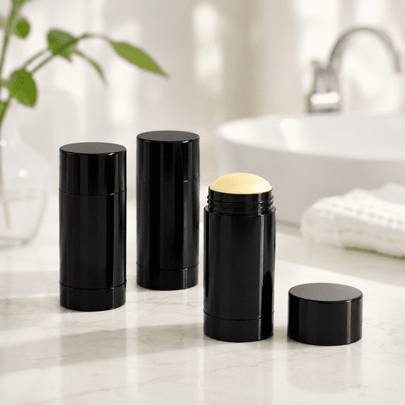 30 Pcs 30ml Empty Plastic Deodorant Stick Containers Refillable Lip Balm Tubes for DIY