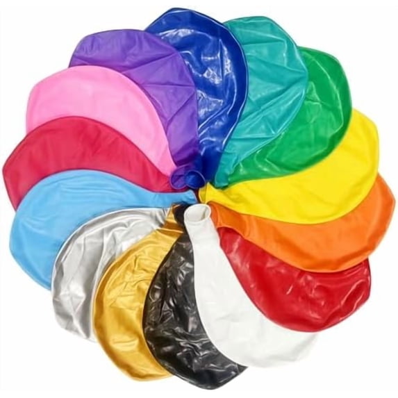30 Pcs 36 Inch Giant Balloons Latex Large Assorted Color Rainbow Big ...