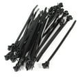 thumbnail image 1 of 30 Pcs 4.7mm Width Black Nylon Push Mount Wire Cable Zip Tie Auto Accessory, 1 of 1