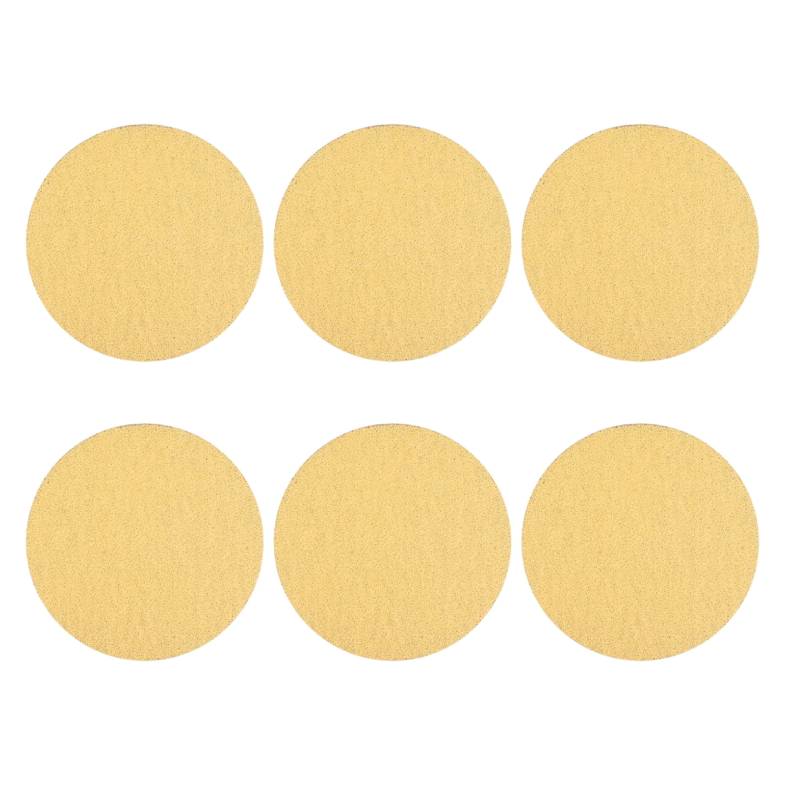 30 Pcs 6 Inch Sanding Disc 40 Grit Hook and Loop Sandpaper Random Orbital Sander Pads for Woodworking Automotive Metal Polishing, Yellow
