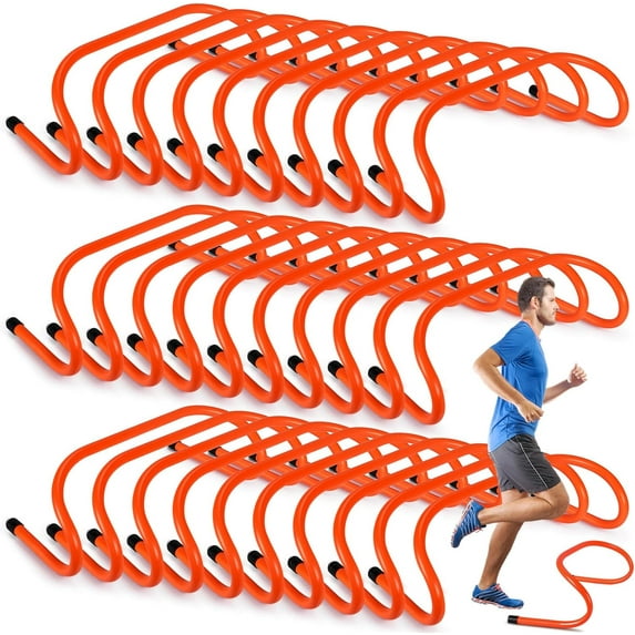 30 Pcs 6" Speed Agility Training Hurdles Plyometric Practice Agility Hurdle for Kids, Athletes, Basketball, Baseball, Soccer, Football Indoor Outdoor Sports Equipment