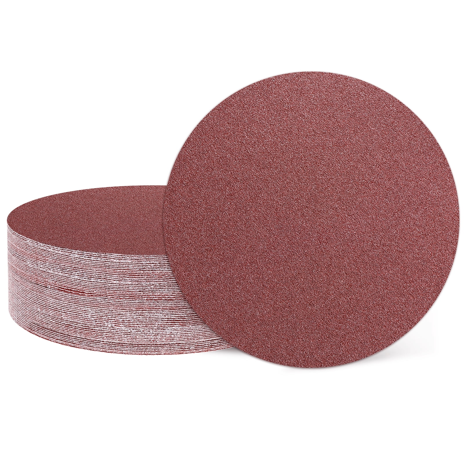 30 Pcs 7 Inch Sanding Disc 60 Grit Hook and Loop Sandpaper Random Orbital Sander Pads for Woodworking Automotive