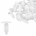 thumbnail image 1 of 30 Pcs 7mm Hole Dia Plastic Bolt Rivets Fastener Mudguard Bumper  Clips White for GM, 1 of 5