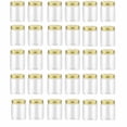 thumbnail image 1 of BlinkL Clear PET Plastic Food Storage Jars with Screw-On Gold Lids, Refillable, Reusable, for Dry Food, Honey, Herb, Nuts, 30 Count, 1 of 5
