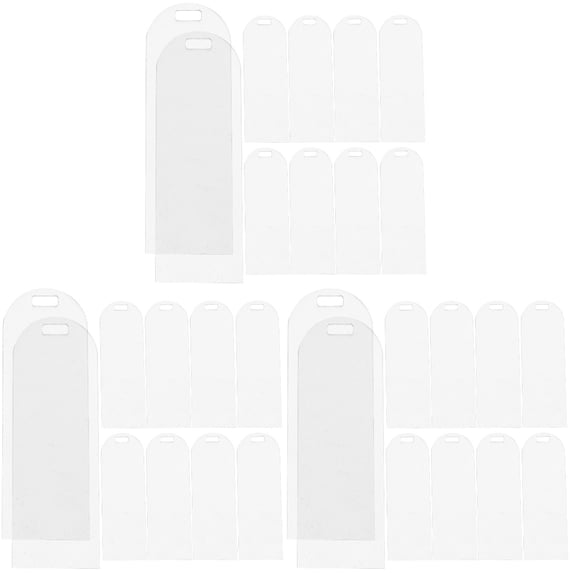 30 Pcs Acrylic Bookmarks for Crafts Transparent DIY Acrylic Bookmarks DIY Blank Unfinished Bookmarks