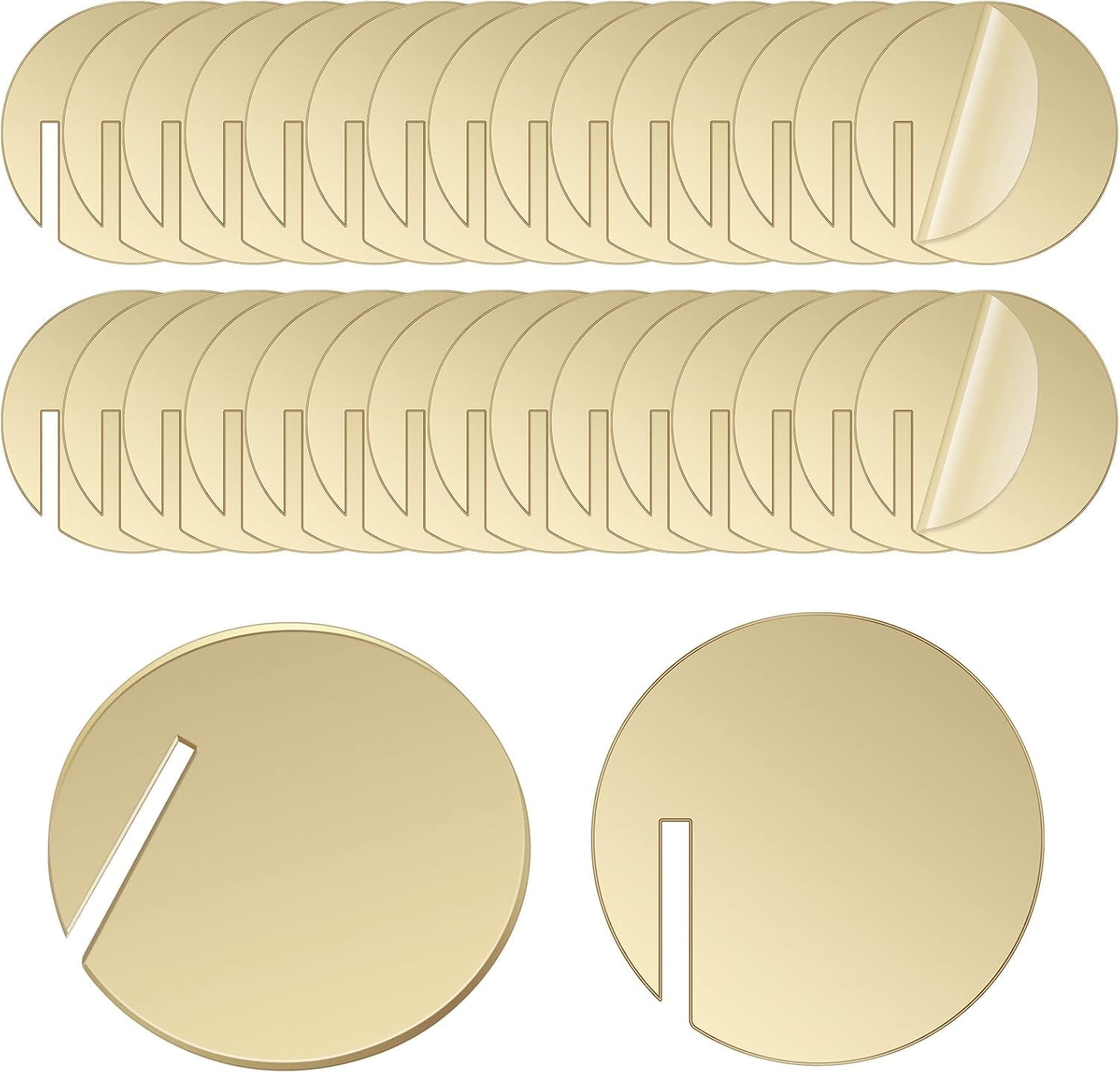 30 Pcs Acrylic Circle Drink Tags Round Party Drink Tag Circle Markers ...