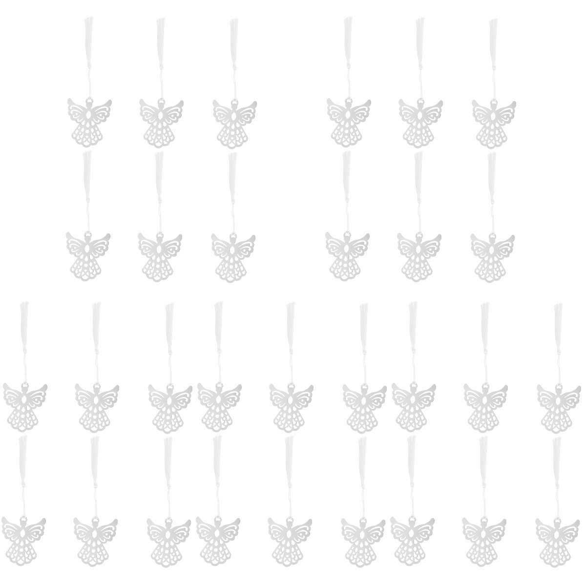 30 Pcs Angel Bookmarks Tassel Page-marker Stainless Bookmarks Book Markers