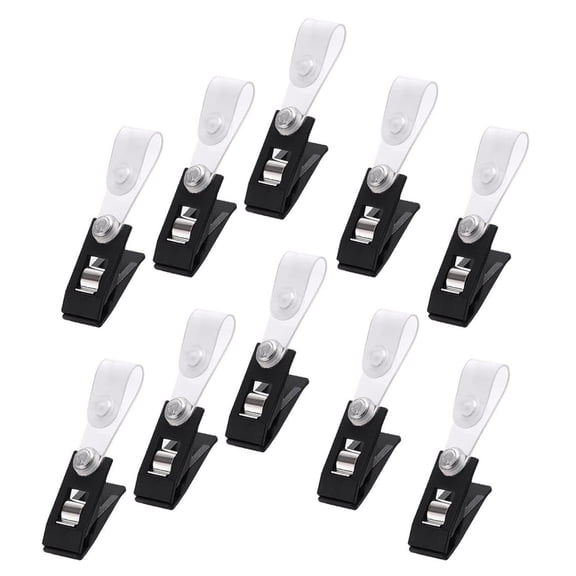 30 Pcs Anti-wind Alligator Clips Garden Flag Holder Other Metal Crafts Flagpole Plastic