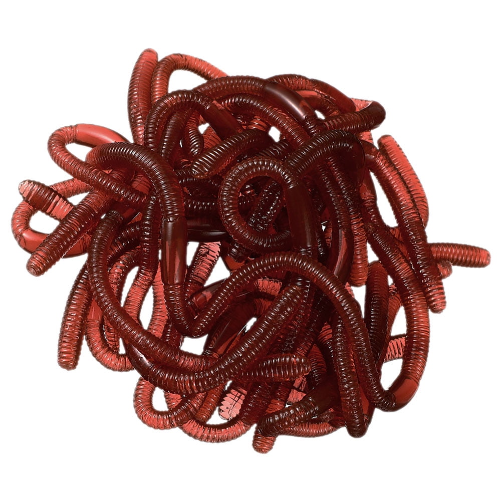 30 Pcs Artificial Earthworm Toys Fake Earthworms Hallowee Fake Worms
