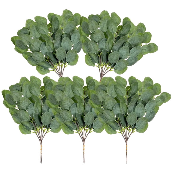 30 Pcs Artificial Eucalyptus Stems, Realistic Faux Greenery Leaves for Home Wedding Decor, Lifelike Indoor Outdoor DIY Floral Arrangement