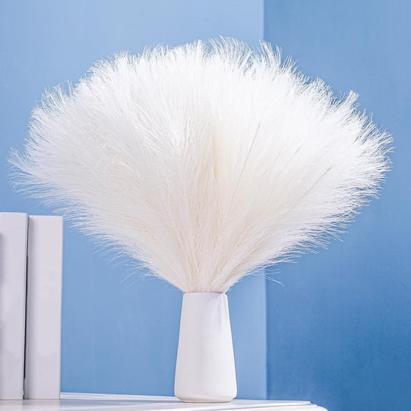 30 Pcs Artificial Grass Plant,Bexikou 18in Faux Dried Grass,Fake Flower Fluffy Reed Bouquet Reed Grass Decor,Dried Flower Arrangements for Wedding Holiday Party Home Decor