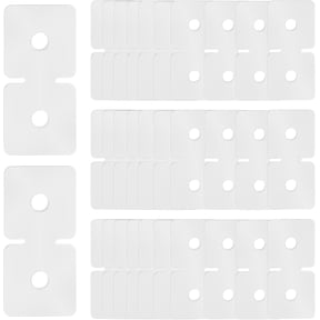 30 Pcs Banner Grommet Tabs Adhesive Grommet Alternative for Banners Banner Hanger Banner Clips for Posters and Banners, 3-1/4 x 1-1/2 i hes