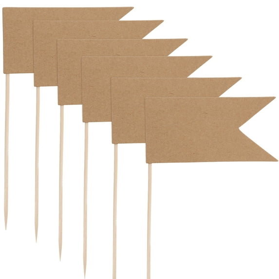 30Pcs Cupcake Picks Toothpick Flags for Cake Decoration Cupcake Toppers Cheese Markers Labels