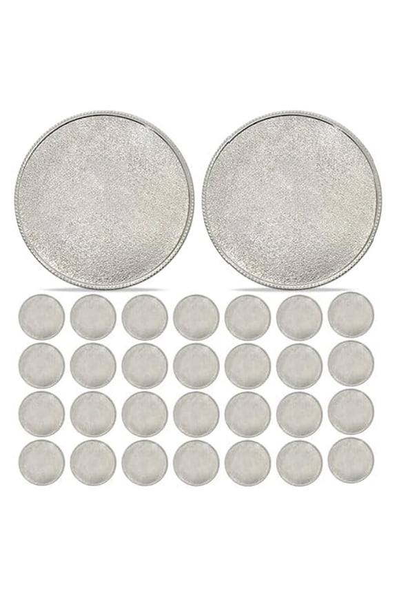 30 Pcs Blanks 40mm Blank Coins for DIY Crafts Engraving Jewelry Making, Laser Engravable Coin Silver