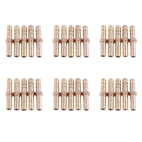 30 Pcs Brass Straight Hose Connector Joiner