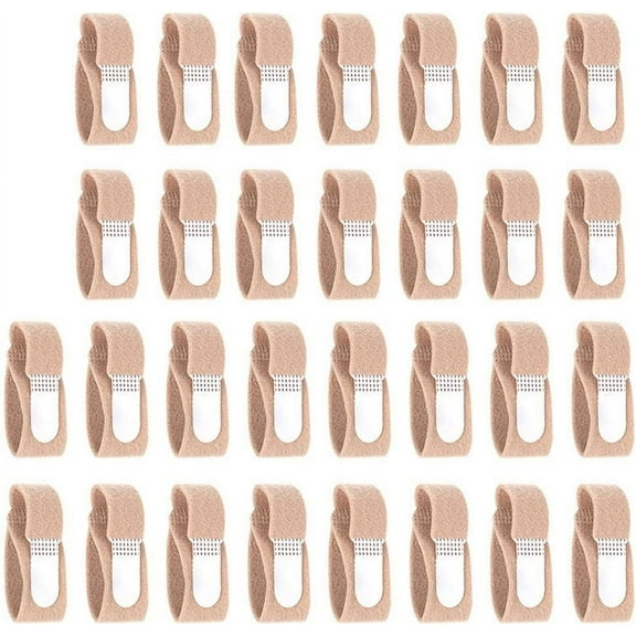 30 Pcs Broken Toe Wraps Cushioned Bandages Hammer Toe Separator Splints Finger Straightener for Hammer Toes,Crooked Toes