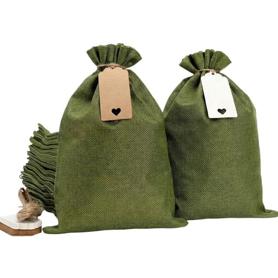 30 Pcs Burlap Drawstring Gift Bags, Jute Sacks for Wedding Favors and Party Supplies, Reusable Festive Treat Bags, Small Storage Pouches for Holiday Gifting and Home Organization