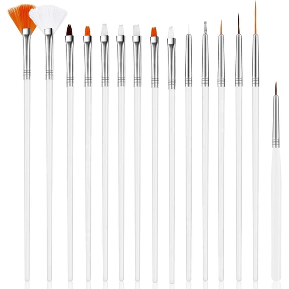 30 Pcs Cake Decorating Brushes Cake Painting Brushes Food Paint Multiple Function Fondant Cookie DIY Tool Set Icing Pastry Tool for Baking (White)