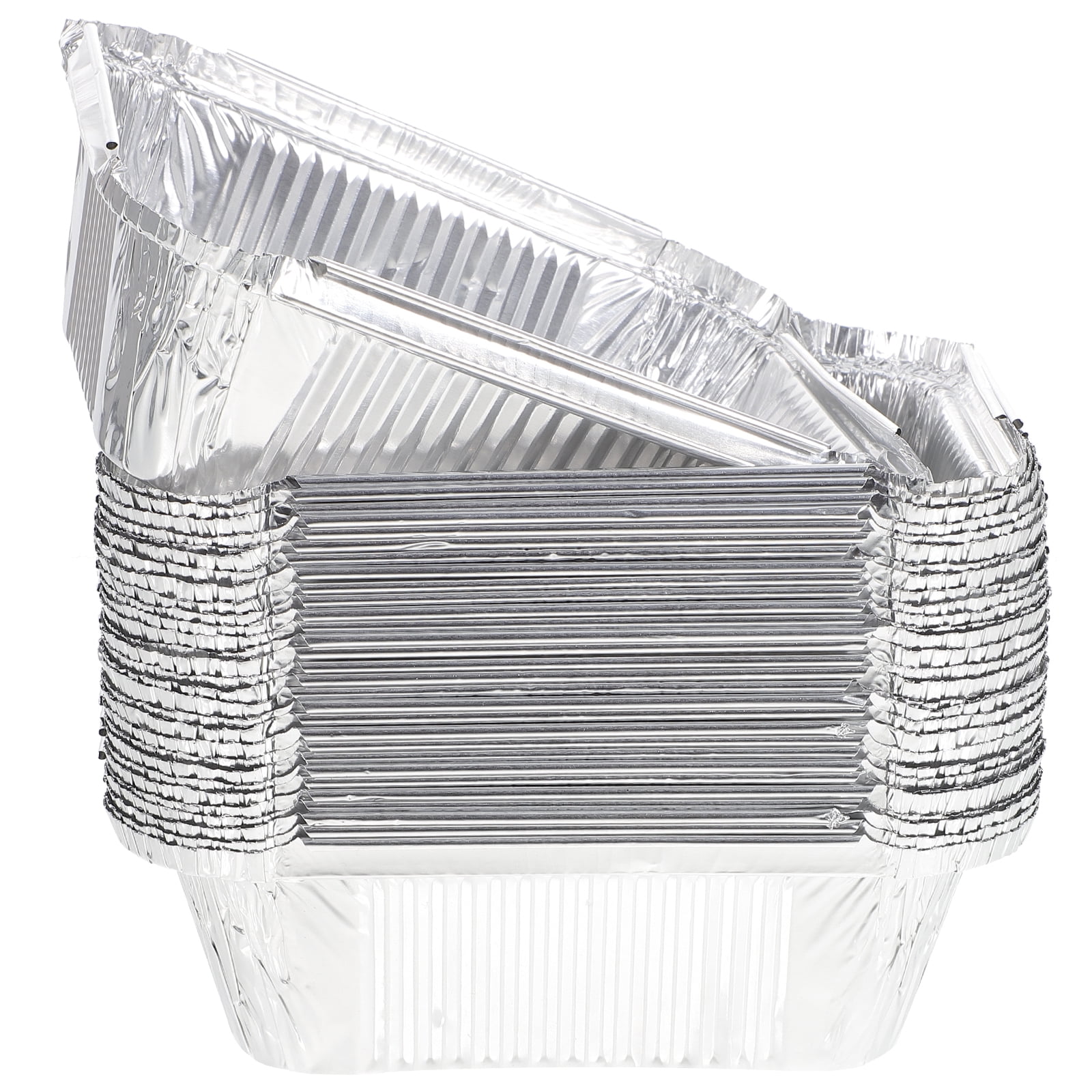 30 Pcs Cake Pan Aluminum Tray Foil Takeaway Containers Food Trays aluminium-foil-takeaway-food-containers-lids-free-delivery