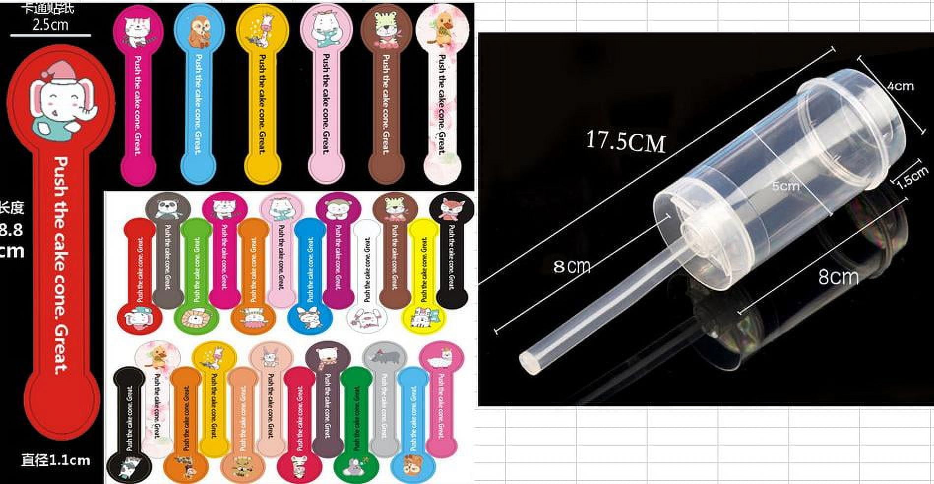 30 Pcs Cake Pops Shooter Push Up Cake Pop Containers Cake Push Pops