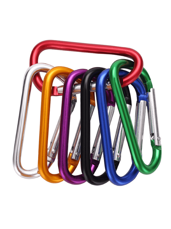 30 Pcs Carabiner Clips, Carabiners D Ring Shape, Key Chain Clip Hook, Keychain Clip for Camping Hiking Backpacking