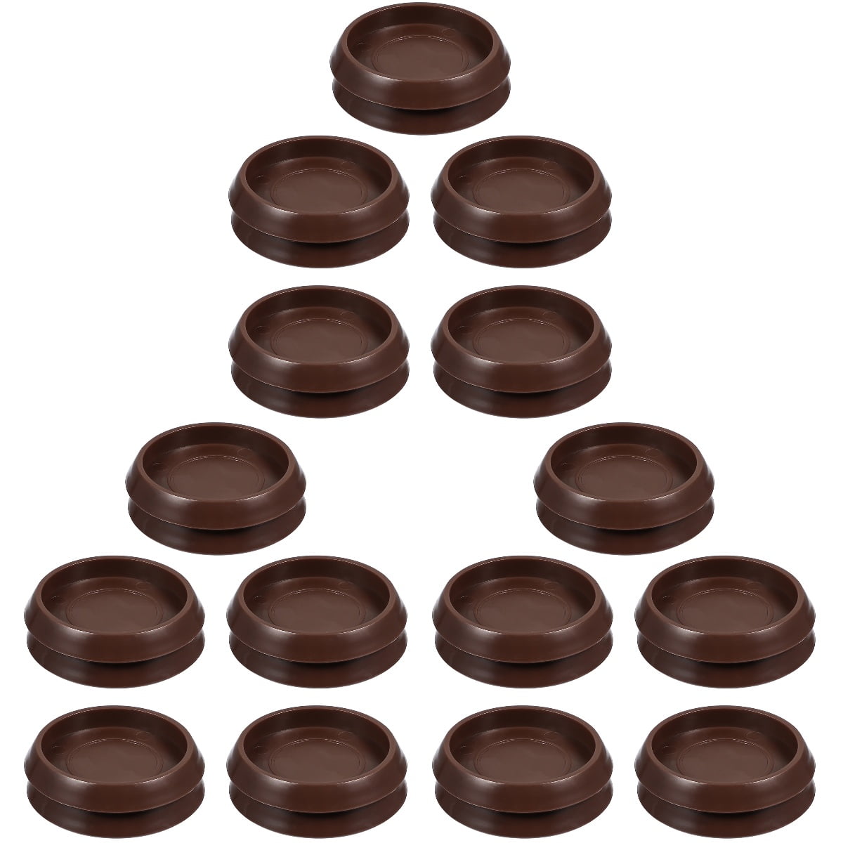30 Pcs Caster Cup Furniture Pads Round Carpet Cups for Non Skid Floor